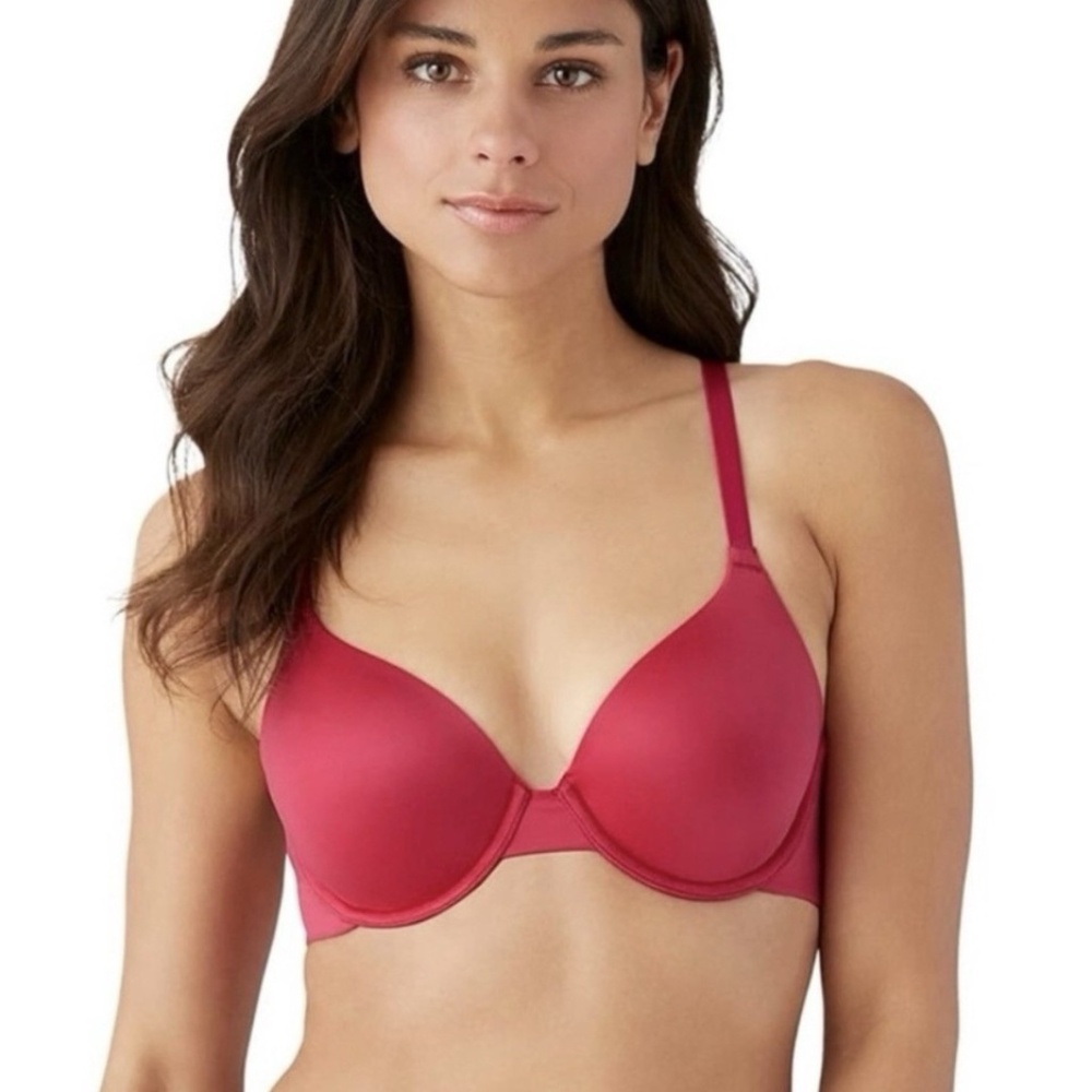 B Tempt'd by Wacoal 32C Red Ultra Soft Future Foundation Wire Free Bra 956281